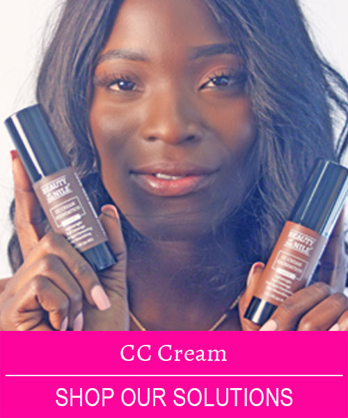 Woman holding CC Cream from Beauty Of The Nile